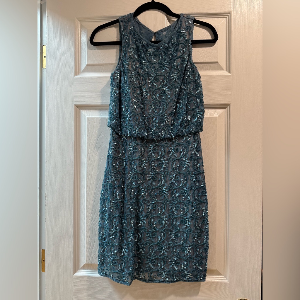 Aidan Mattox Blouson Mini Dress